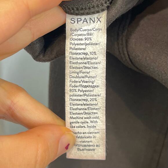 SPANX  Petite S PS Faux Suede Leggings 20322Q Seamed Slimming Stretch Brown - Picture 8 of 9